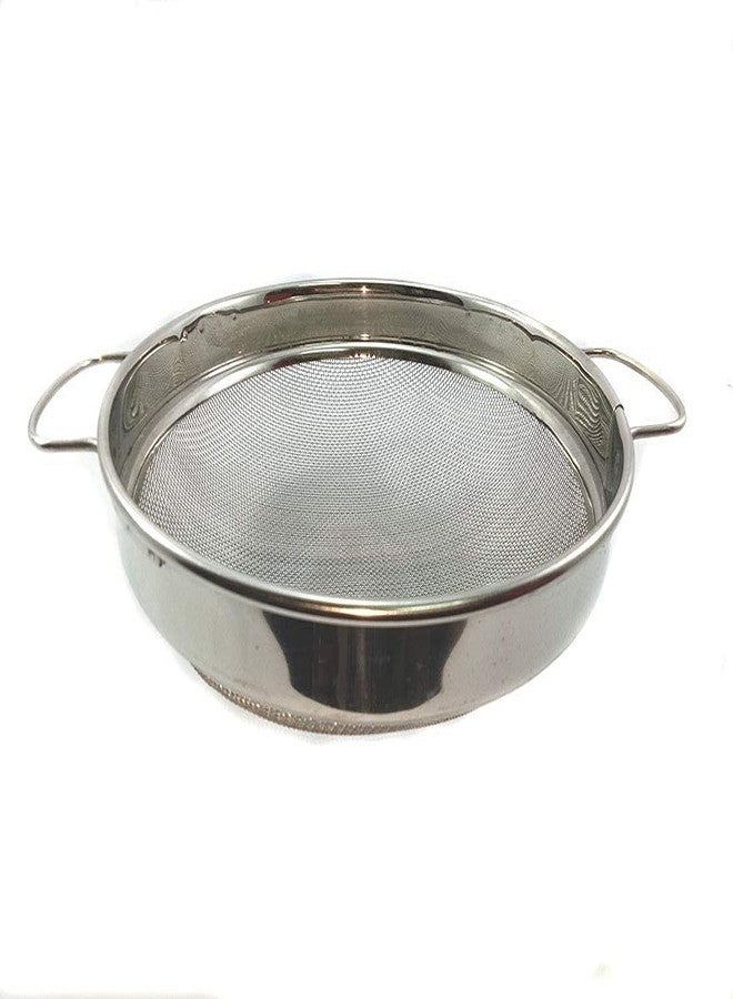 GBEX Stainless Steel Wire Mesh Puran Jali Chalani Silver, Purpose for Sieving and Pulping of Food Grain Wet Dough and Mango in Home Kitchen, Restaurants, Hotels and Catering Services. [ 8 Inch / 20 cm ] - Image 1
